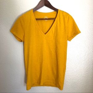 J. Crew Basic cotton V-neck tee